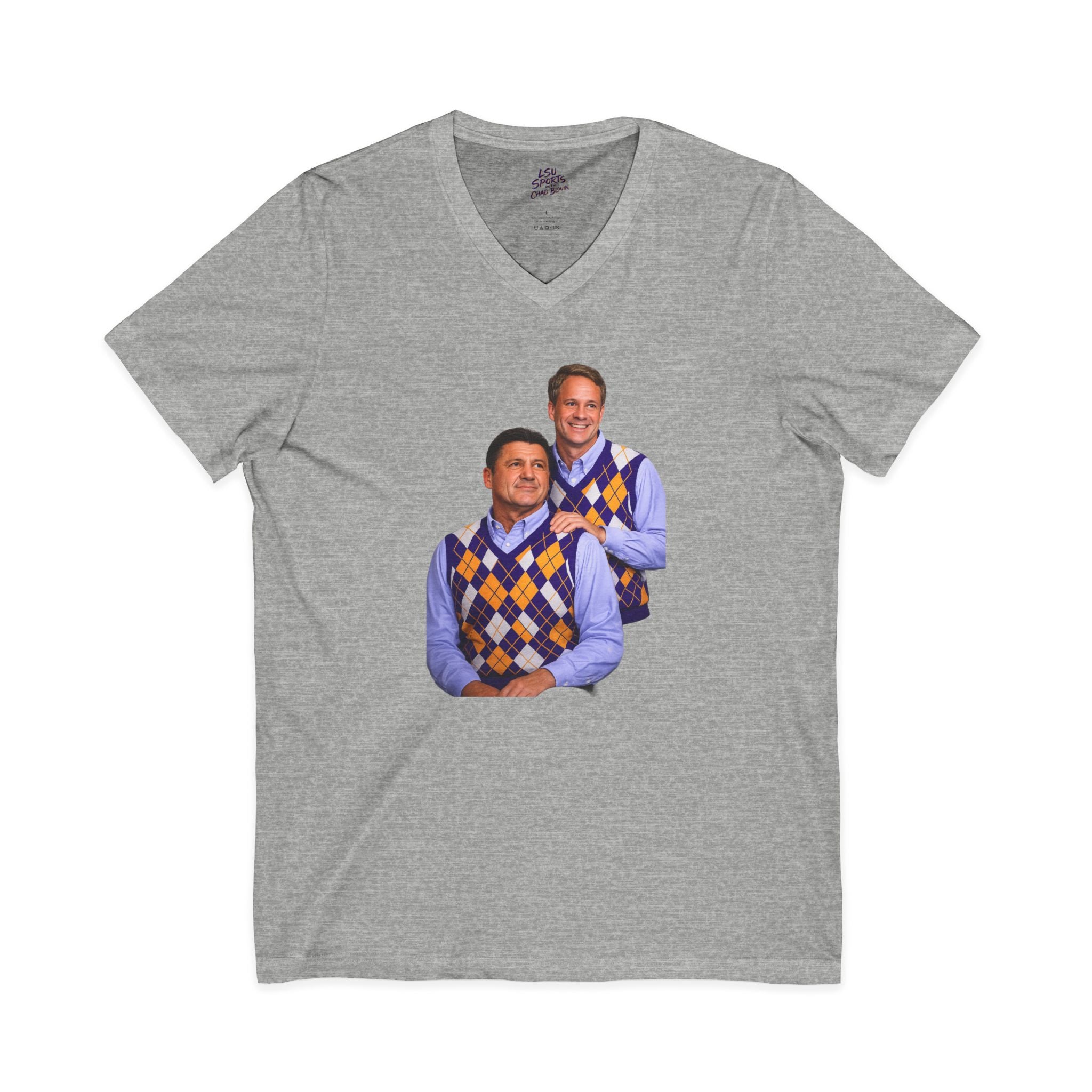 LSU Sports V-Neck Tee — Bayou Brothers Design