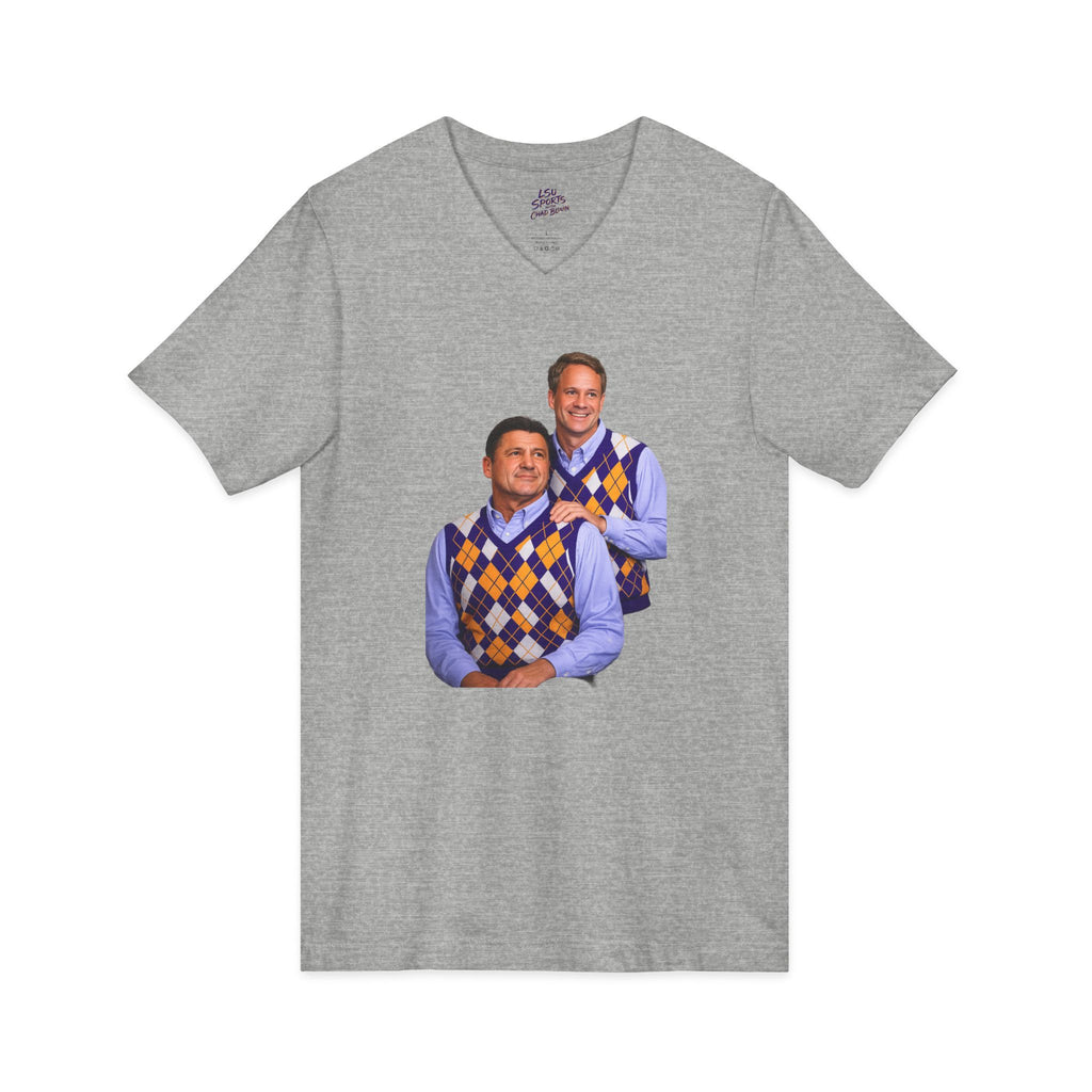 LSU Sports V-Neck Tee — Bayou Brothers Design