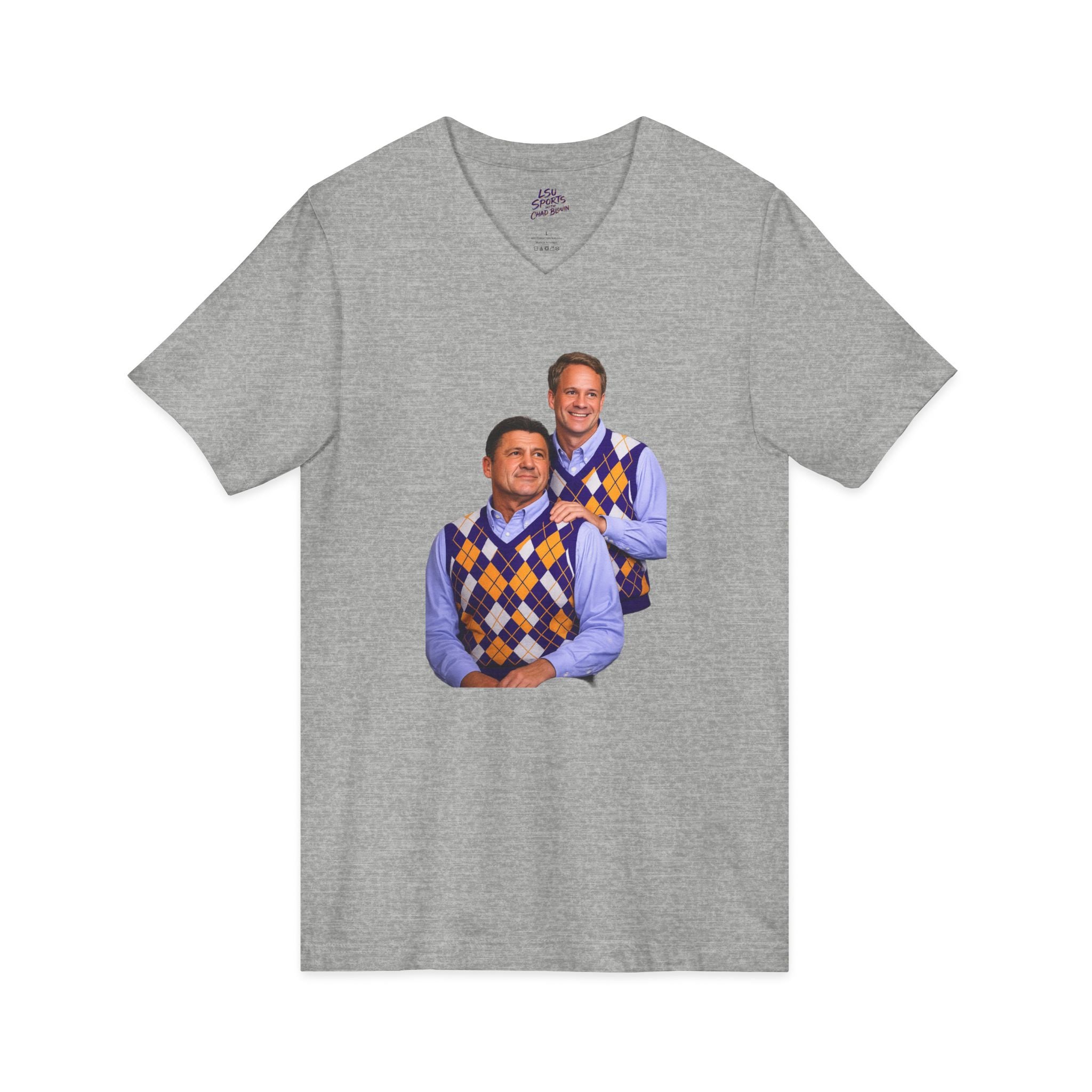 LSU Sports V-Neck Tee — Bayou Brothers Design