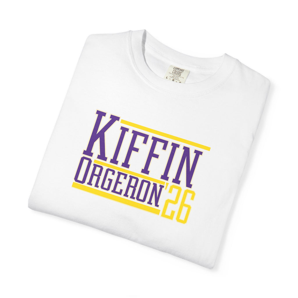 Kiffin Orgeron 26 Graphic T-Shirt — Purple & Gold Sports Tribute