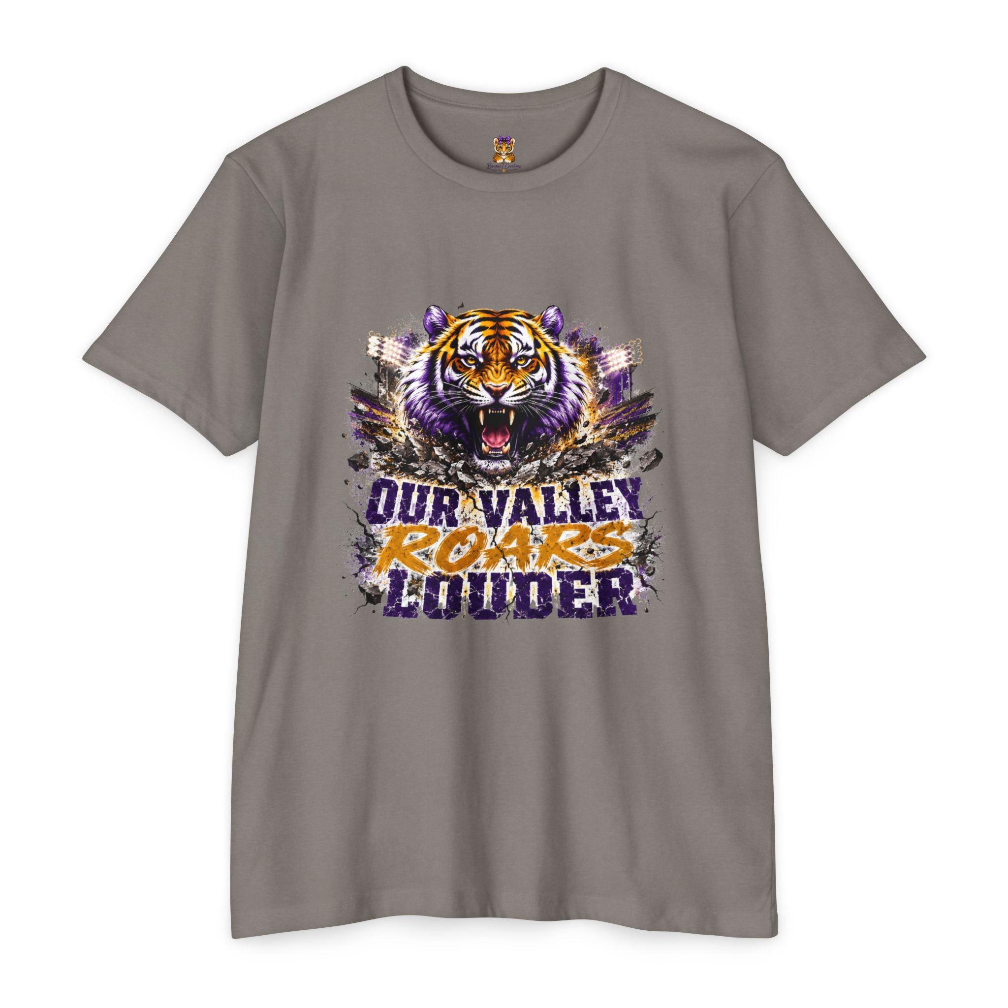 Tiger Roars T-Shirt — "Our Valley Roars Louder" LSU Sports Tee