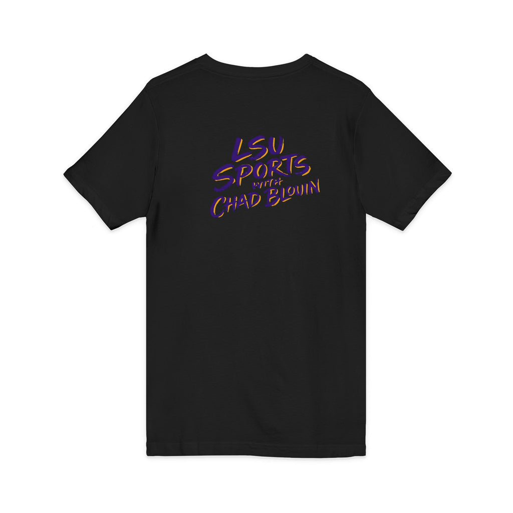 LSU Sports V-Neck Tee — Bayou Brothers Design