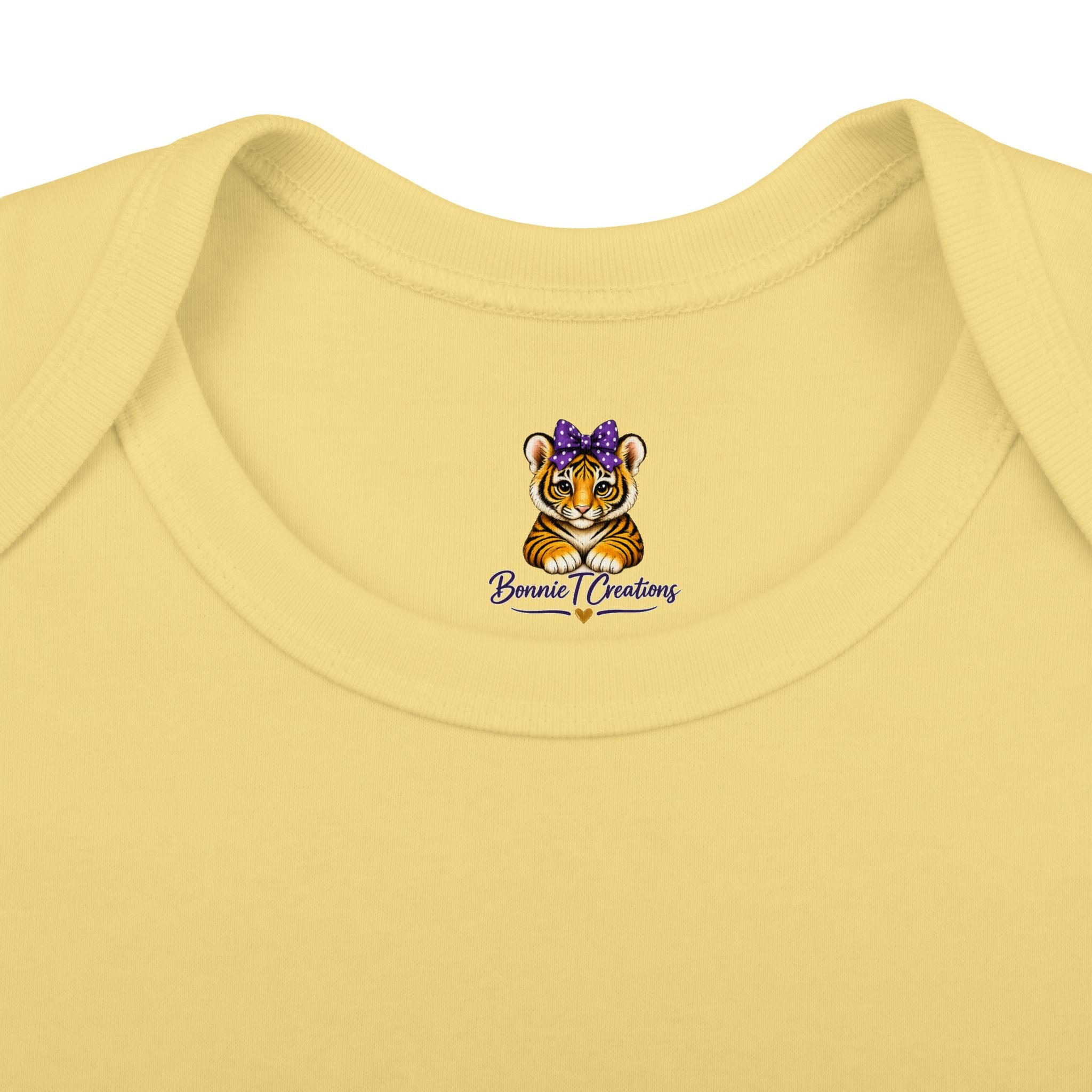Geaux Girl LSU Tiger Infant Bodysuit — LSU Inspired Baby Announcement