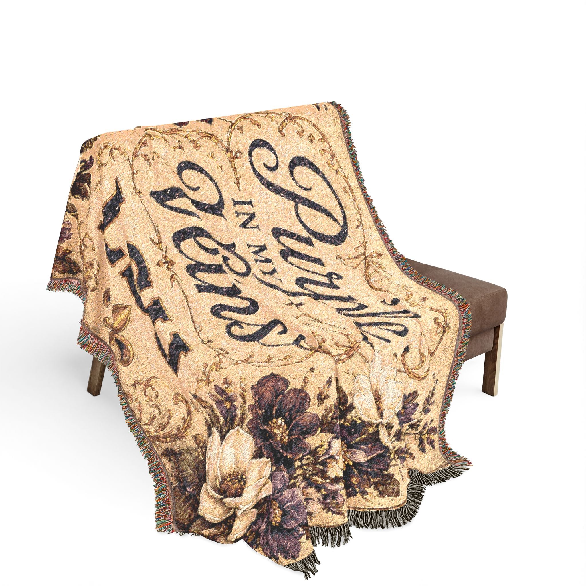 LSU Tiger Collage Woven Blanket | Collegiate Tiger Throw