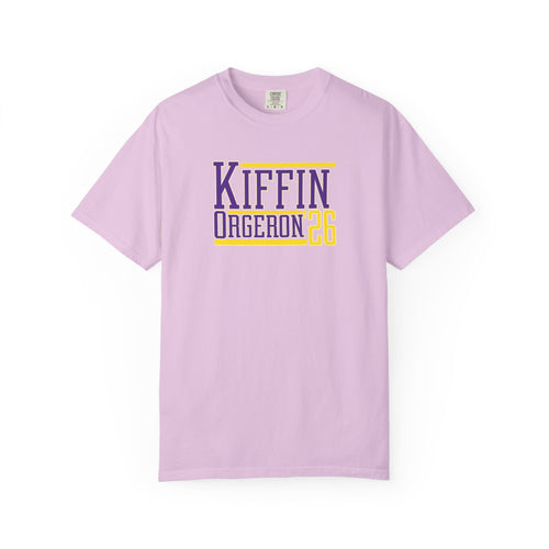 Kiffin Orgeron 26 Graphic T-Shirt — Purple & Gold Sports Tribute