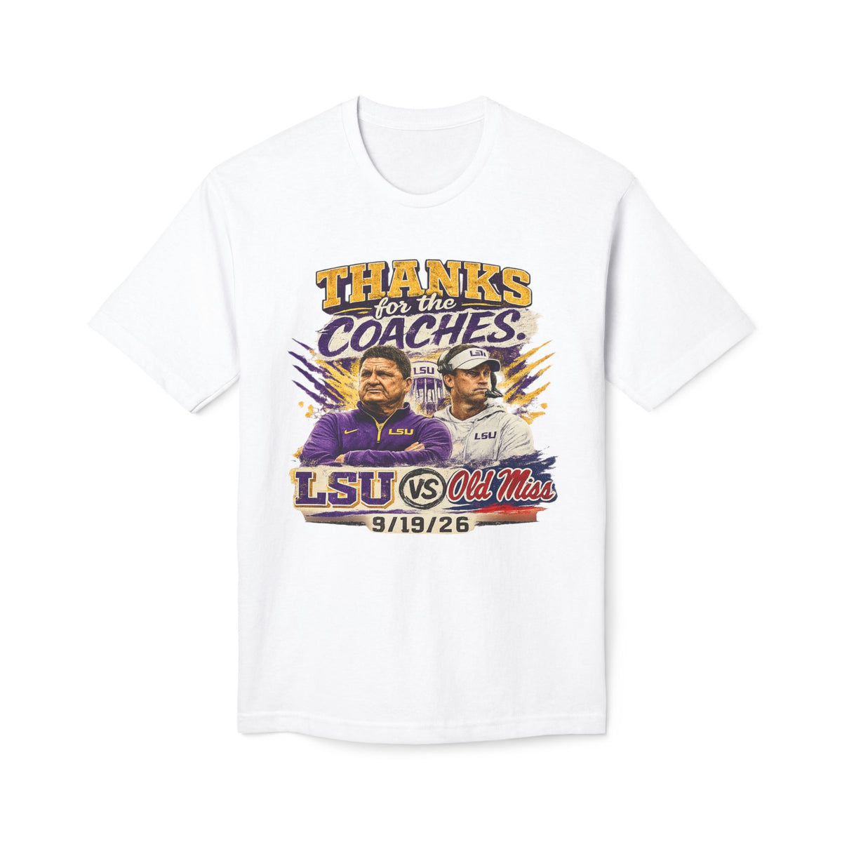 Thanks for the Coaches Shirt, LSU vs Ole Miss 2026 Shirt, College Football Rivalry Tee, Gameday Shirt