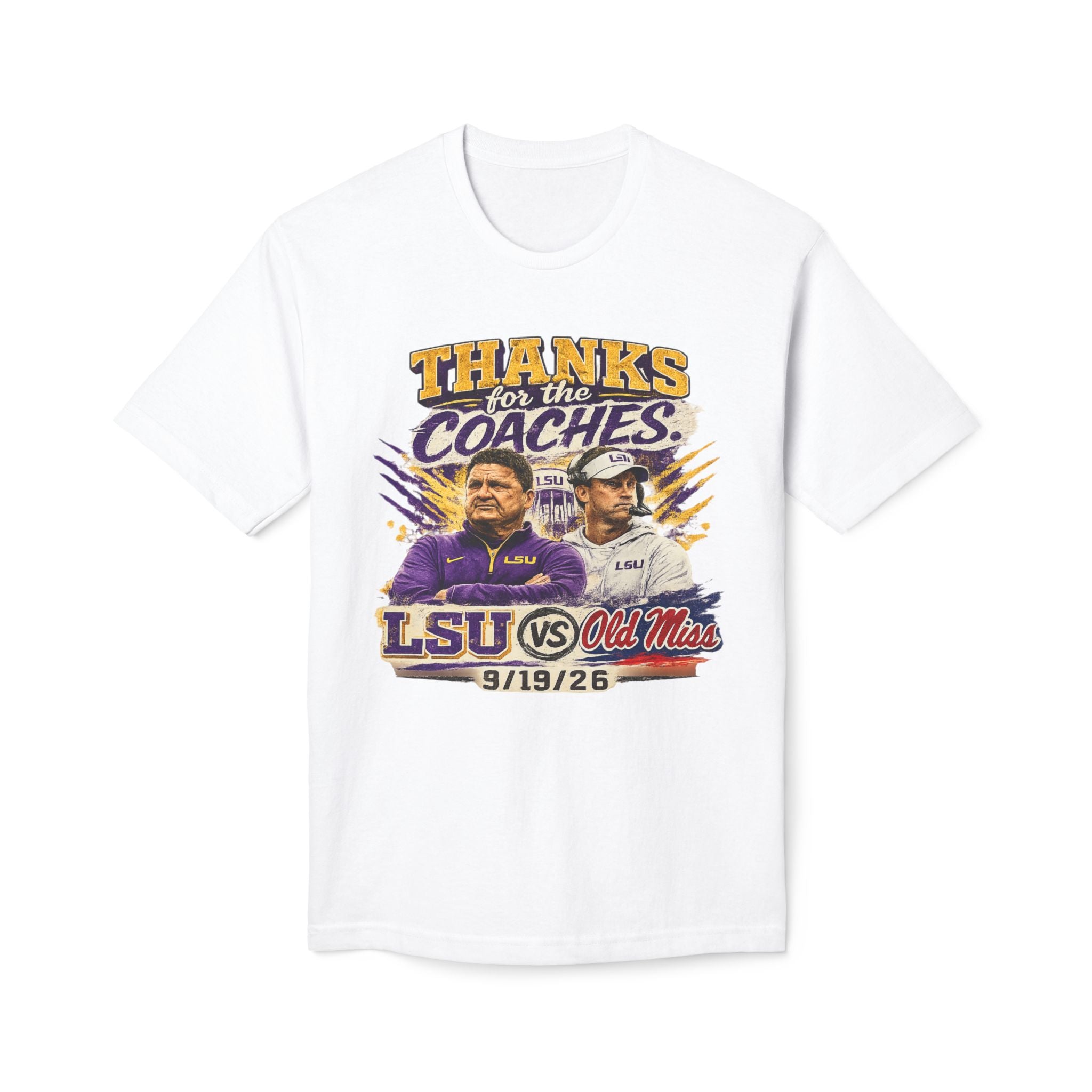 Thanks for the Coaches Shirt, LSU vs Ole Miss 2026 Shirt, College Football Rivalry Tee, Gameday Shirt