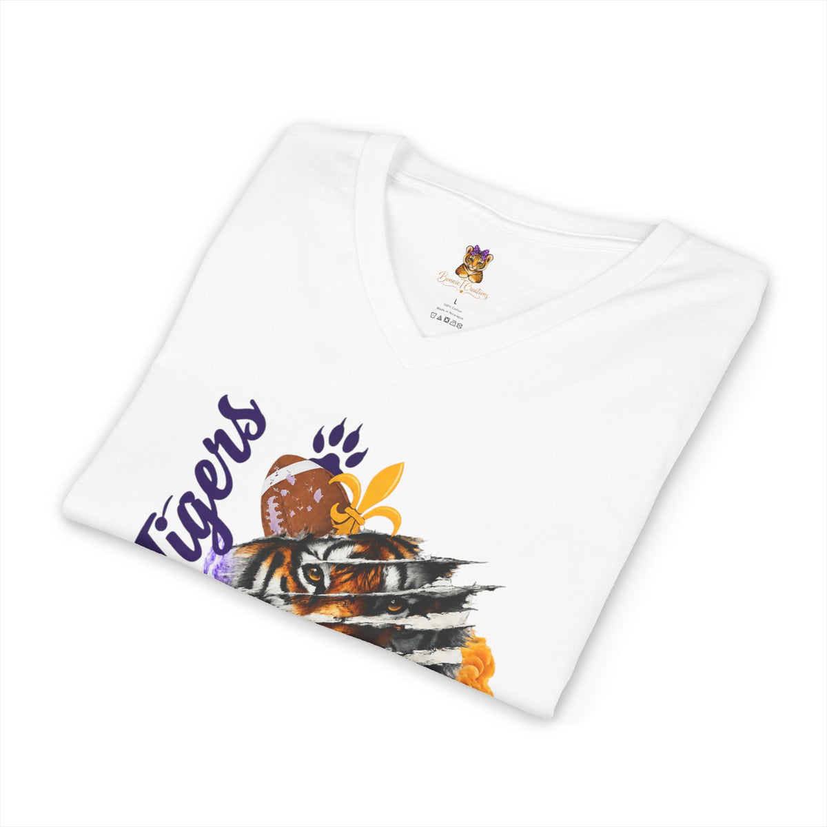 Geaux Tigers Shirt, LSU Inspired Tiger Tee, Comfort Colors Game Day Shirt, Purple Gold Football Shirt, Tiger Fan Gift