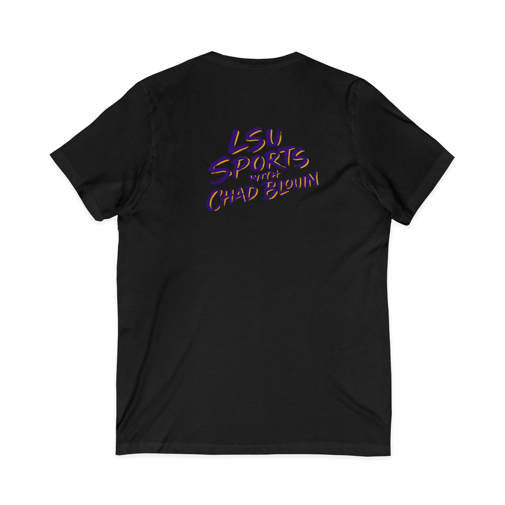 LSU Sports V-Neck Tee — Bayou Brothers Design