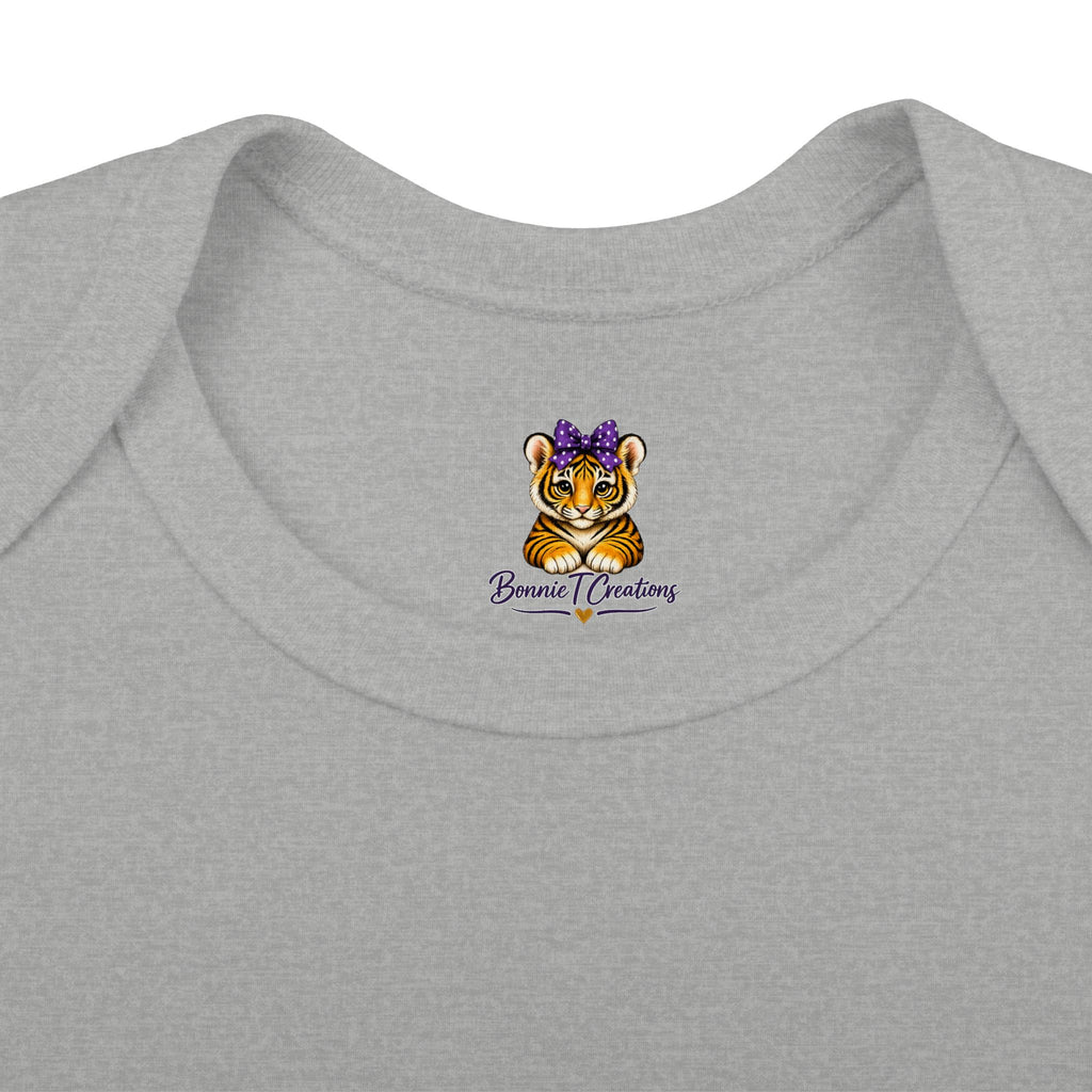 Geaux Girl LSU Tiger Infant Bodysuit — LSU Inspired Baby Announcement