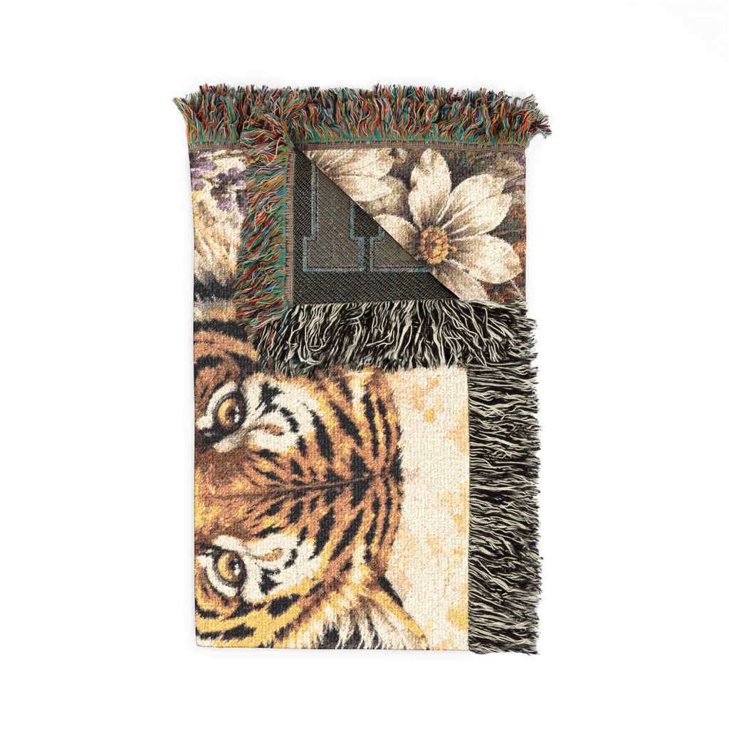 LSU Tiger Woven Blanket | Collegiate Tiger Throw