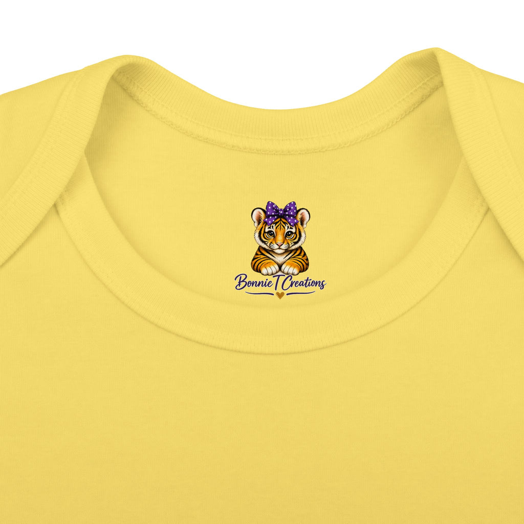 Geaux Girl LSU Tiger Infant Bodysuit — LSU Inspired Baby Announcement