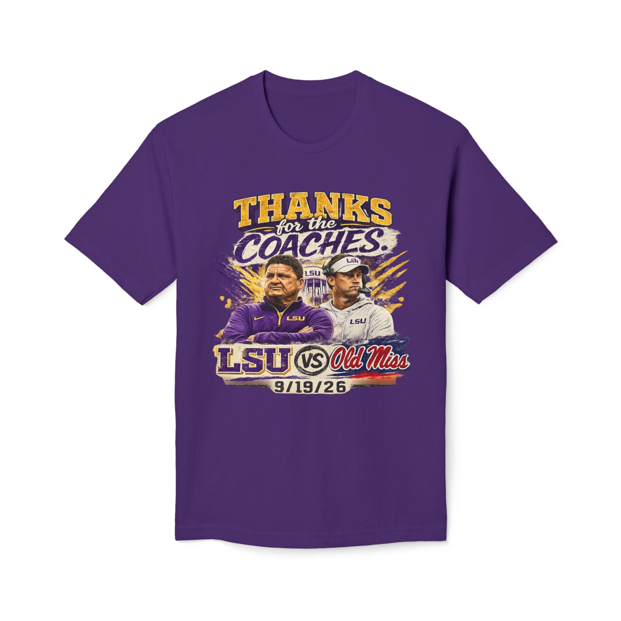 Thanks for the Coaches Shirt, LSU vs Ole Miss 2026 Shirt, College Football Rivalry Tee, Gameday Shirt