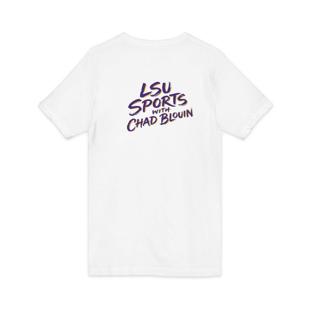 LSU Sports V-Neck Tee — Bayou Brothers Design
