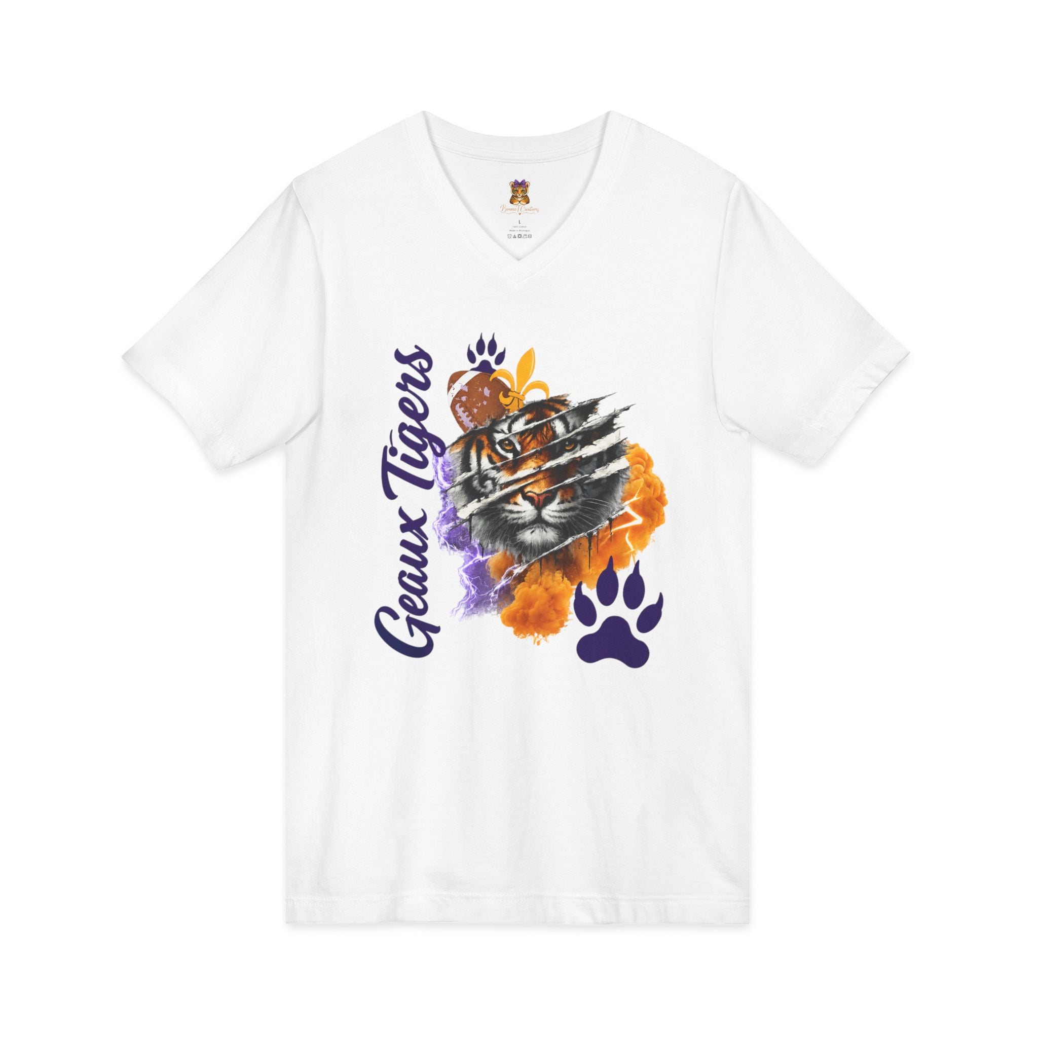 Geaux Tigers Shirt, LSU Inspired Tiger Tee, Comfort Colors Game Day Shirt, Purple Gold Football Shirt, Tiger Fan Gift
