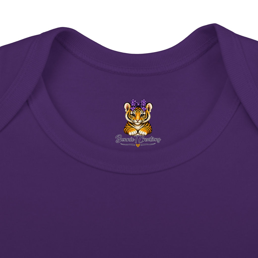 Geaux Girl LSU Tiger Infant Bodysuit — LSU Inspired Baby Announcement