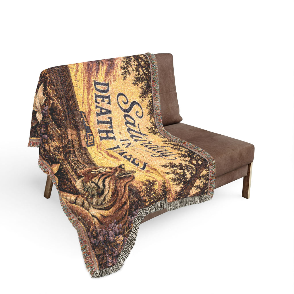 LSU Tiger Woven Blanket | Collegiate Tiger Throw