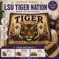LSU Tiger Woven Blanket | Collegiate Tiger Throw