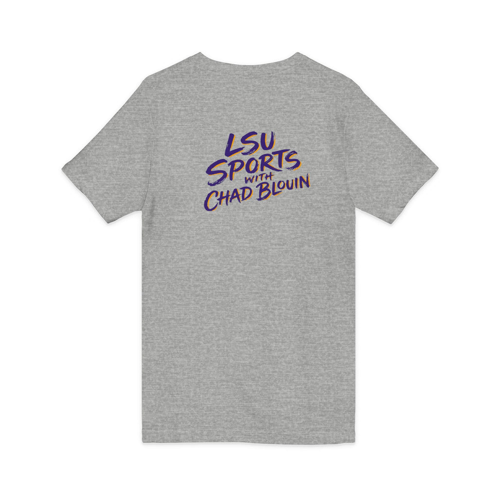 LSU Sports V-Neck Tee — Bayou Brothers Design