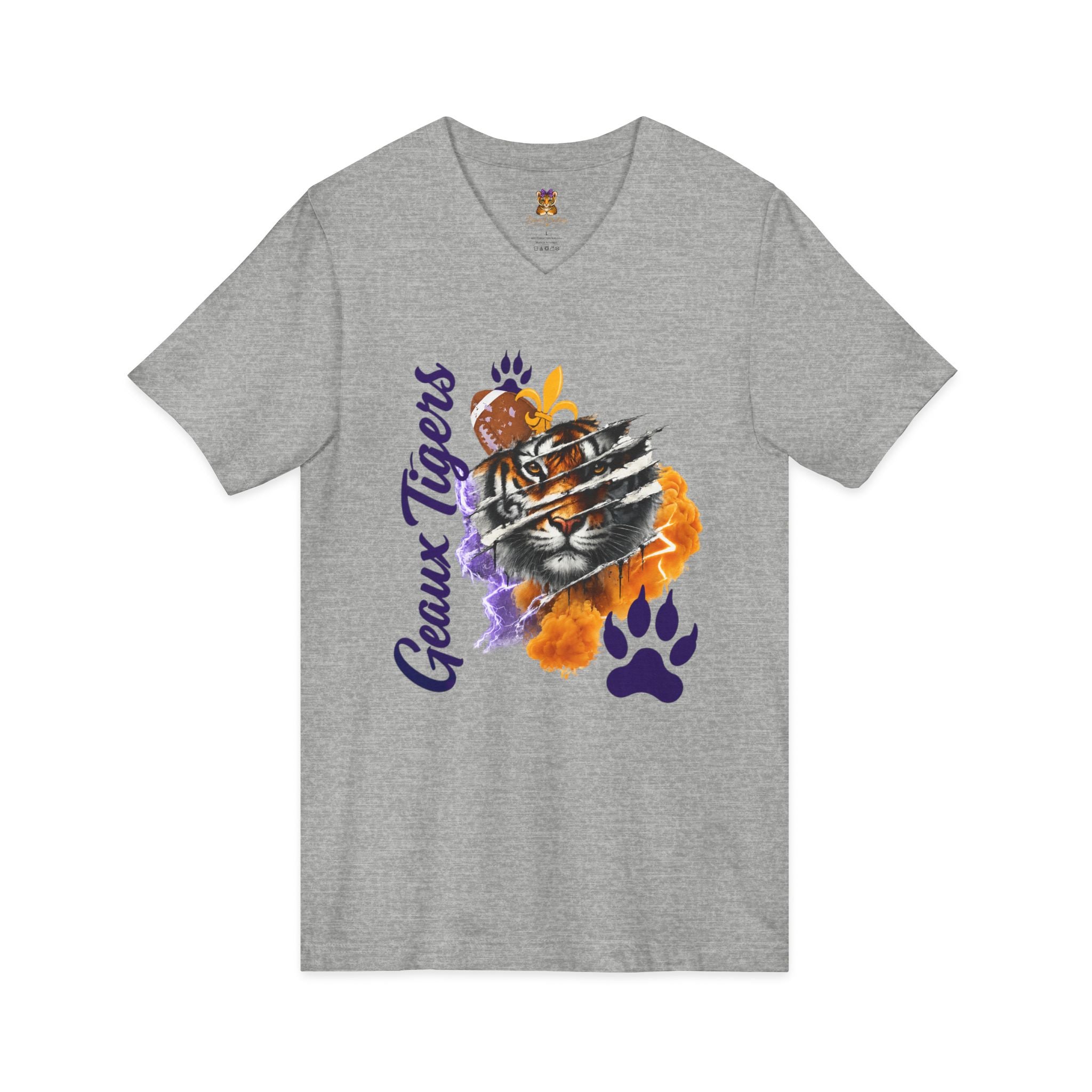 Geaux Tigers Shirt, LSU Inspired Tiger Tee, Comfort Colors Game Day Shirt, Purple Gold Football Shirt, Tiger Fan Gift