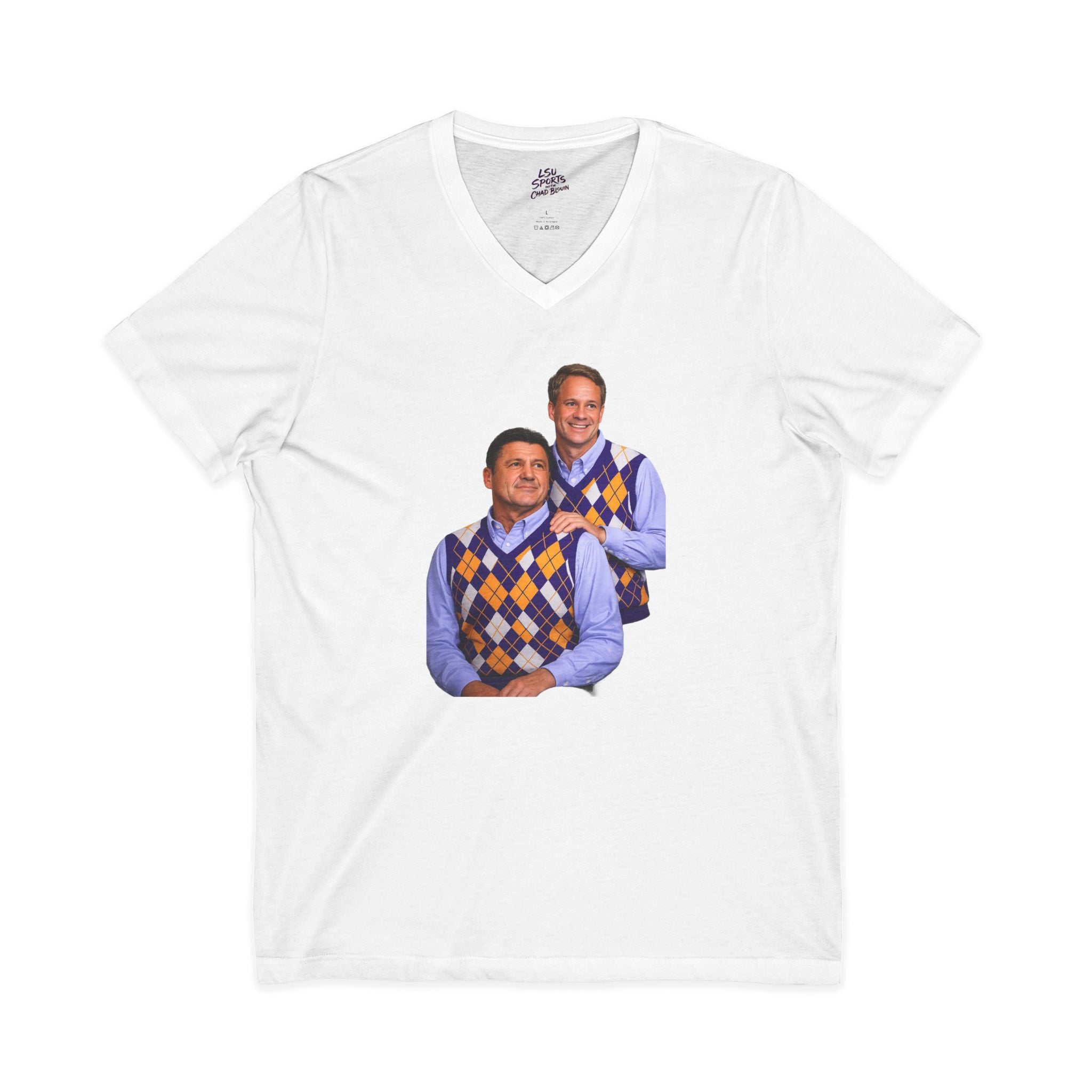 LSU Sports V-Neck Tee — Bayou Brothers Design