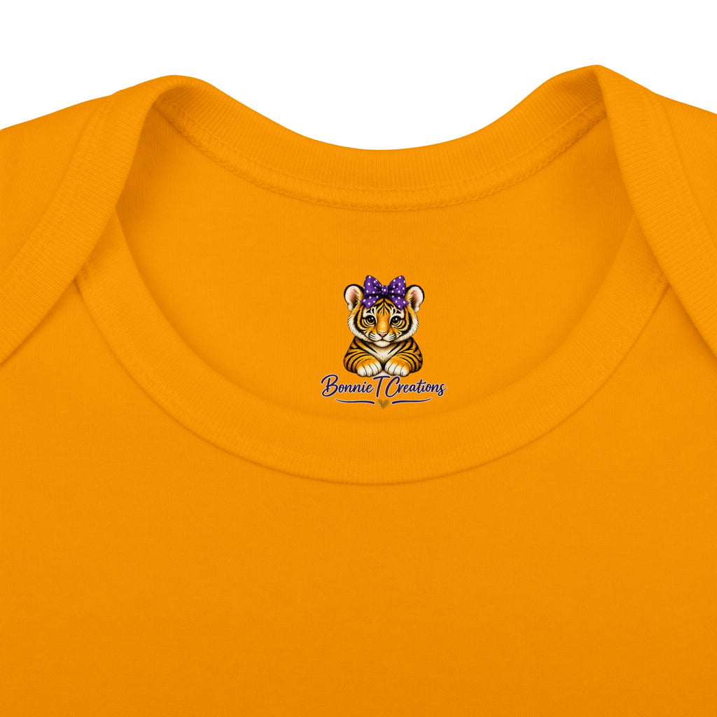Geaux Girl LSU Tiger Infant Bodysuit — LSU Inspired Baby Announcement
