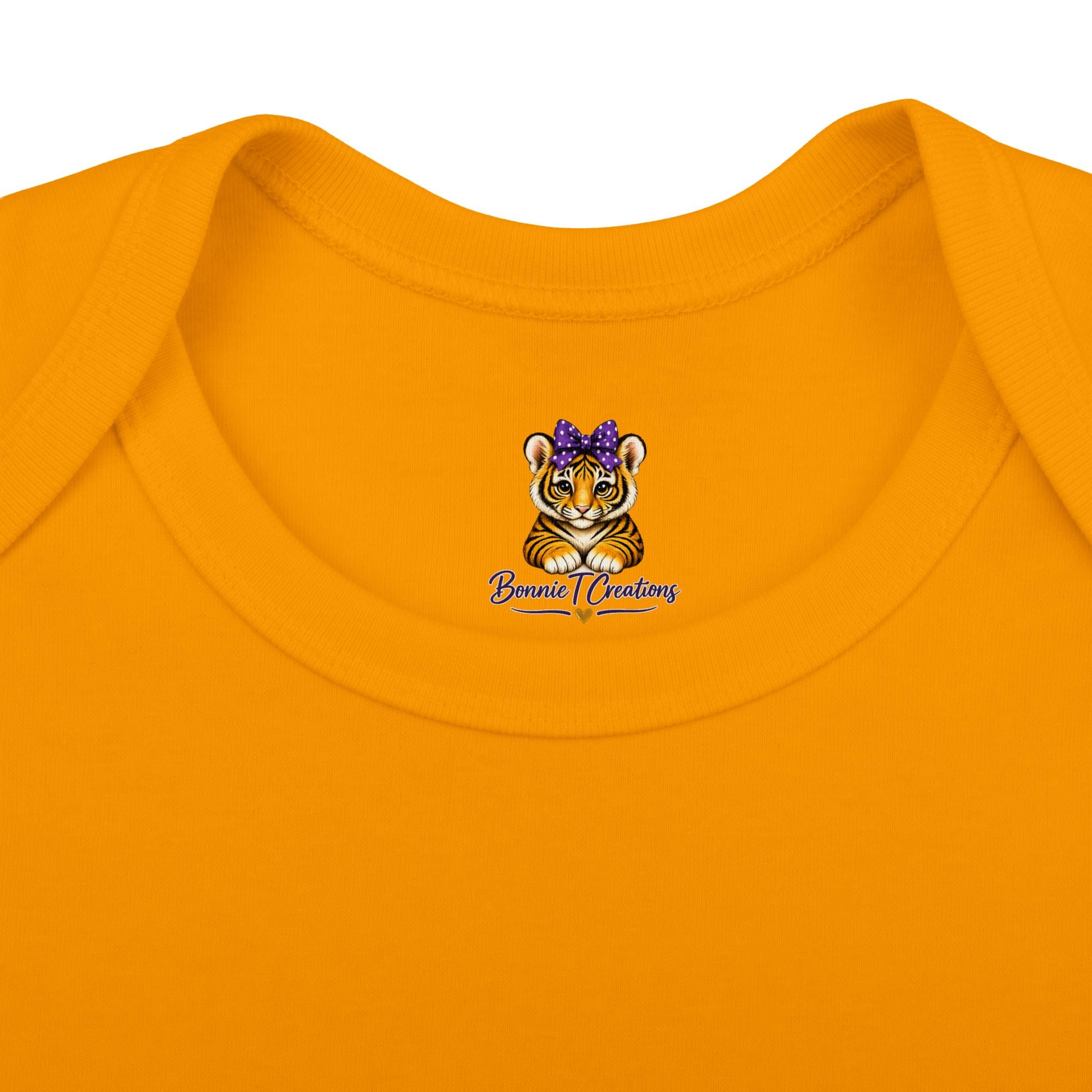 Geaux Girl LSU Tiger Infant Bodysuit — LSU Inspired Baby Announcement