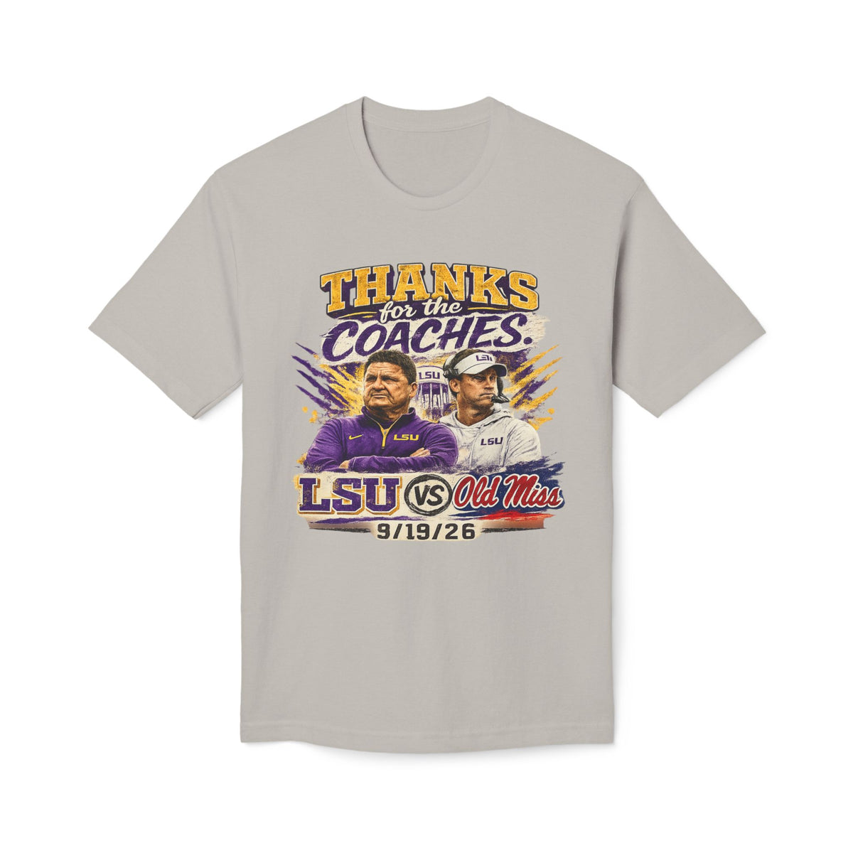 Thanks for the Coaches Shirt, LSU vs Ole Miss 2026 Shirt, College Football Rivalry Tee, Gameday Shirt