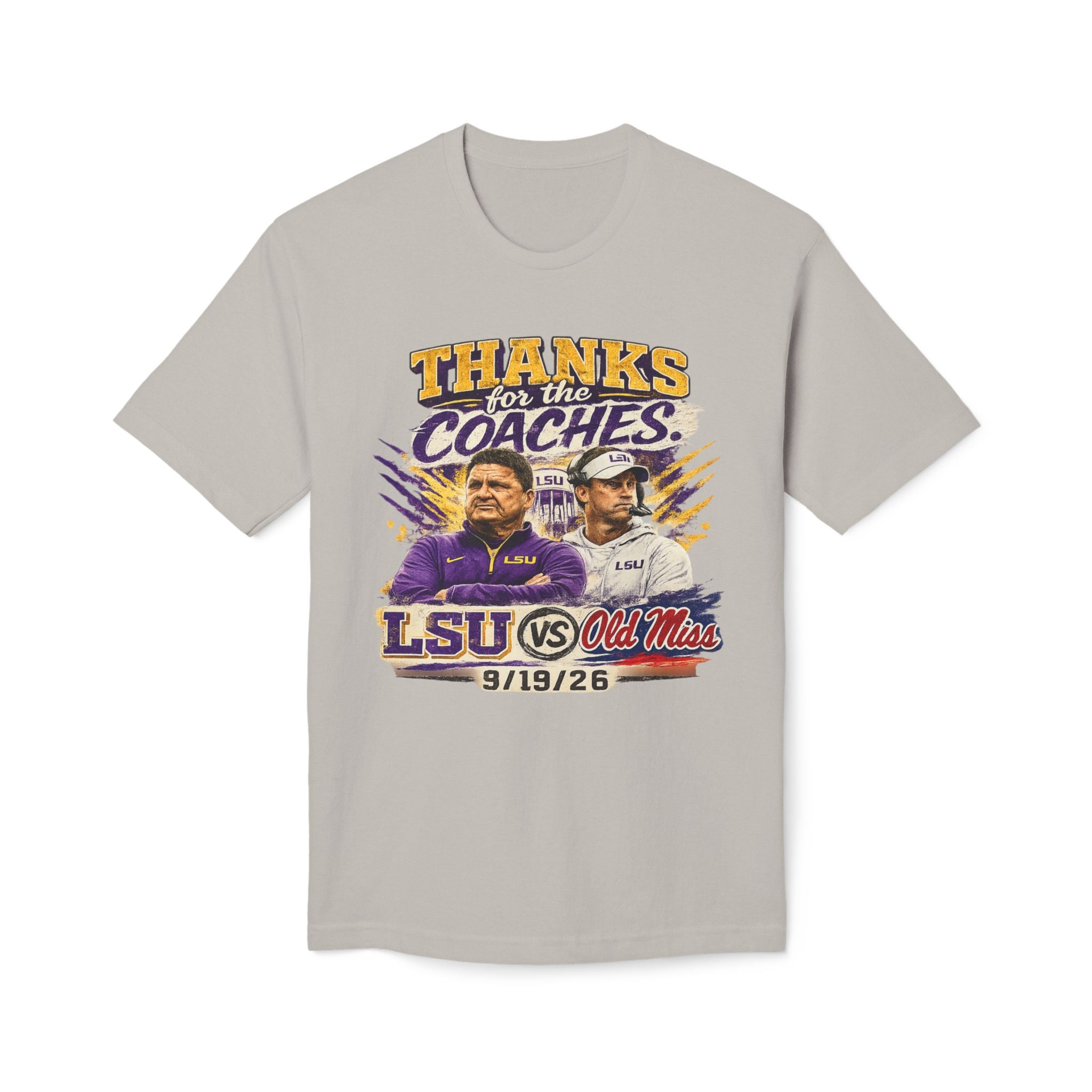 Thanks for the Coaches Shirt, LSU vs Ole Miss 2026 Shirt, College Football Rivalry Tee, Gameday Shirt