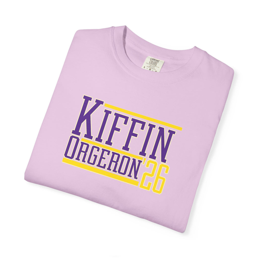 Kiffin Orgeron 26 Graphic T-Shirt — Purple & Gold Sports Tribute