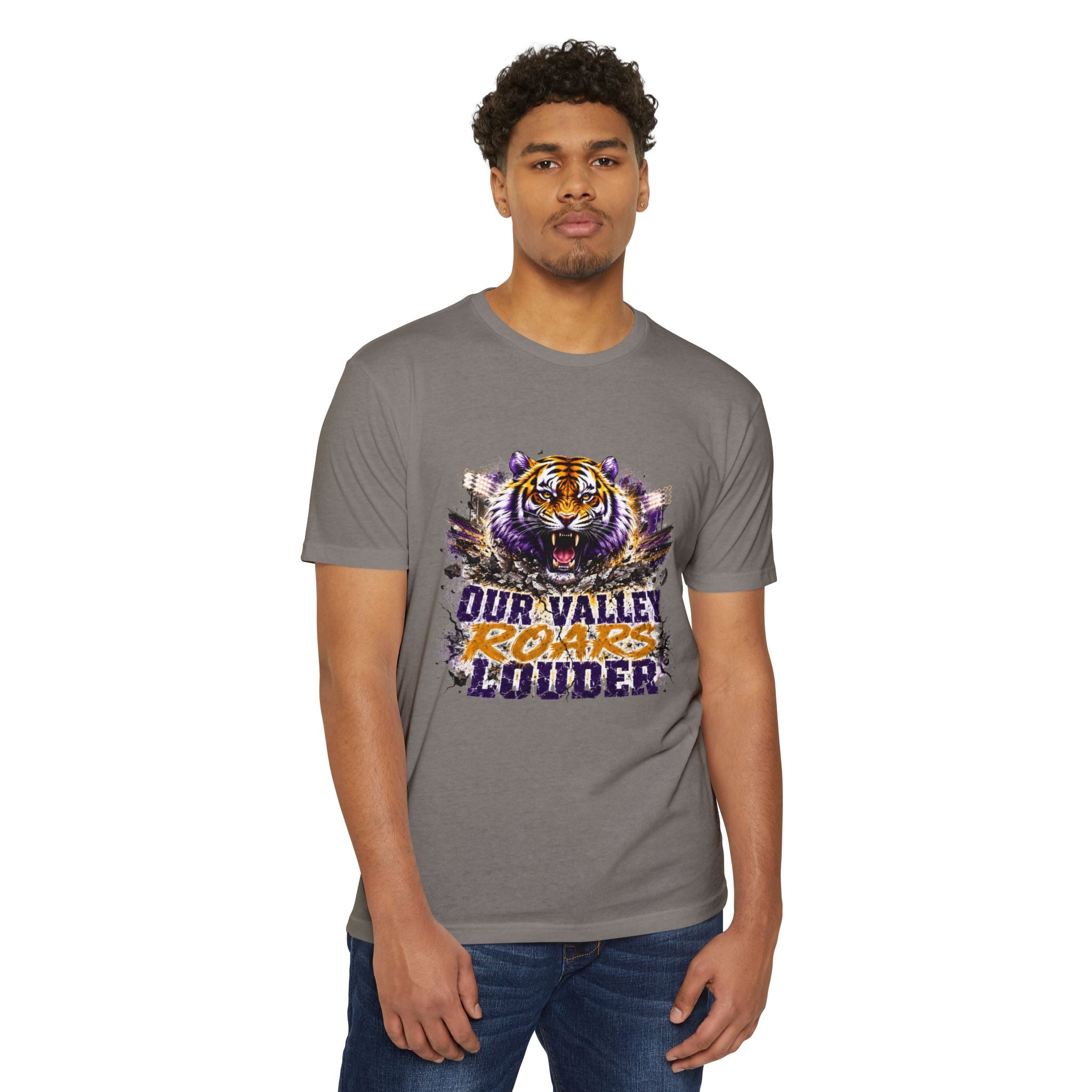 Tiger Roars T-Shirt — "Our Valley Roars Louder" LSU Sports Tee