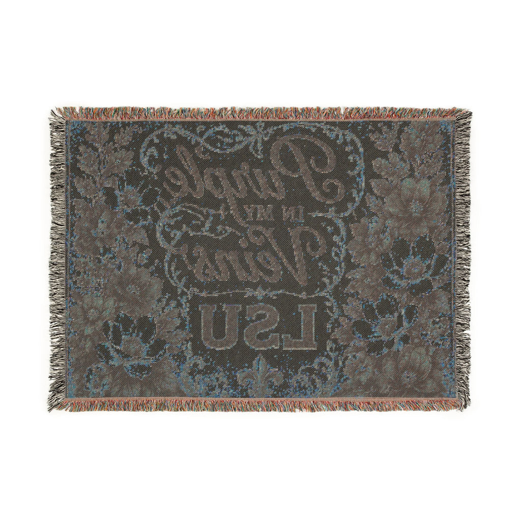 LSU Tiger Collage Woven Blanket | Collegiate Tiger Throw