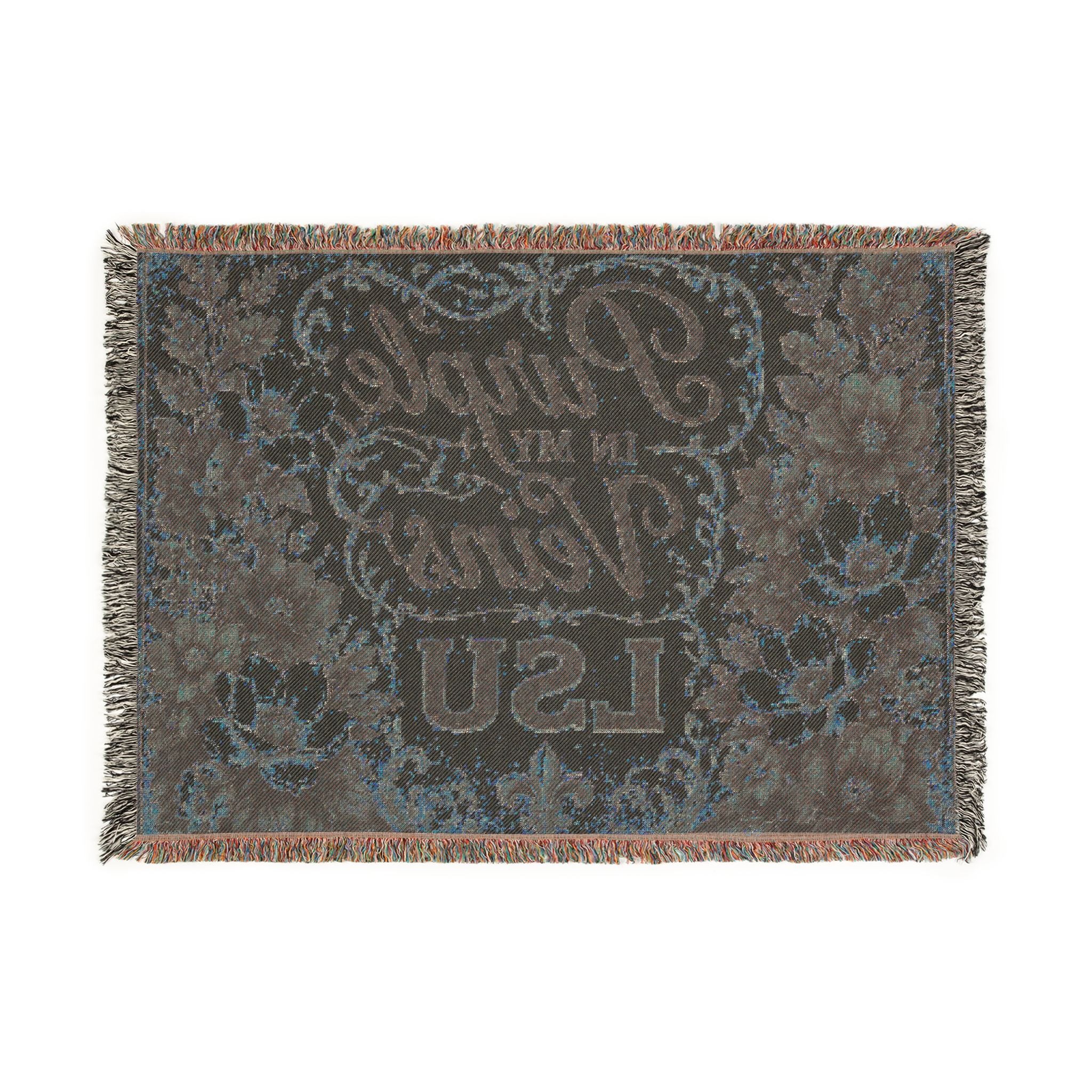 LSU Tiger Collage Woven Blanket | Collegiate Tiger Throw