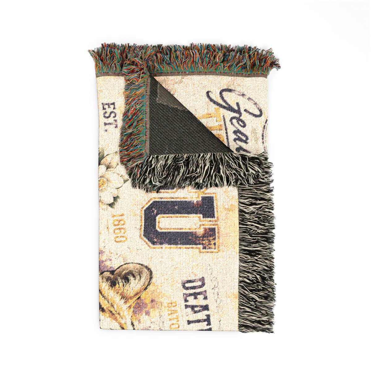 LSU Tiger Woven Blanket | Collegiate Tiger Throw