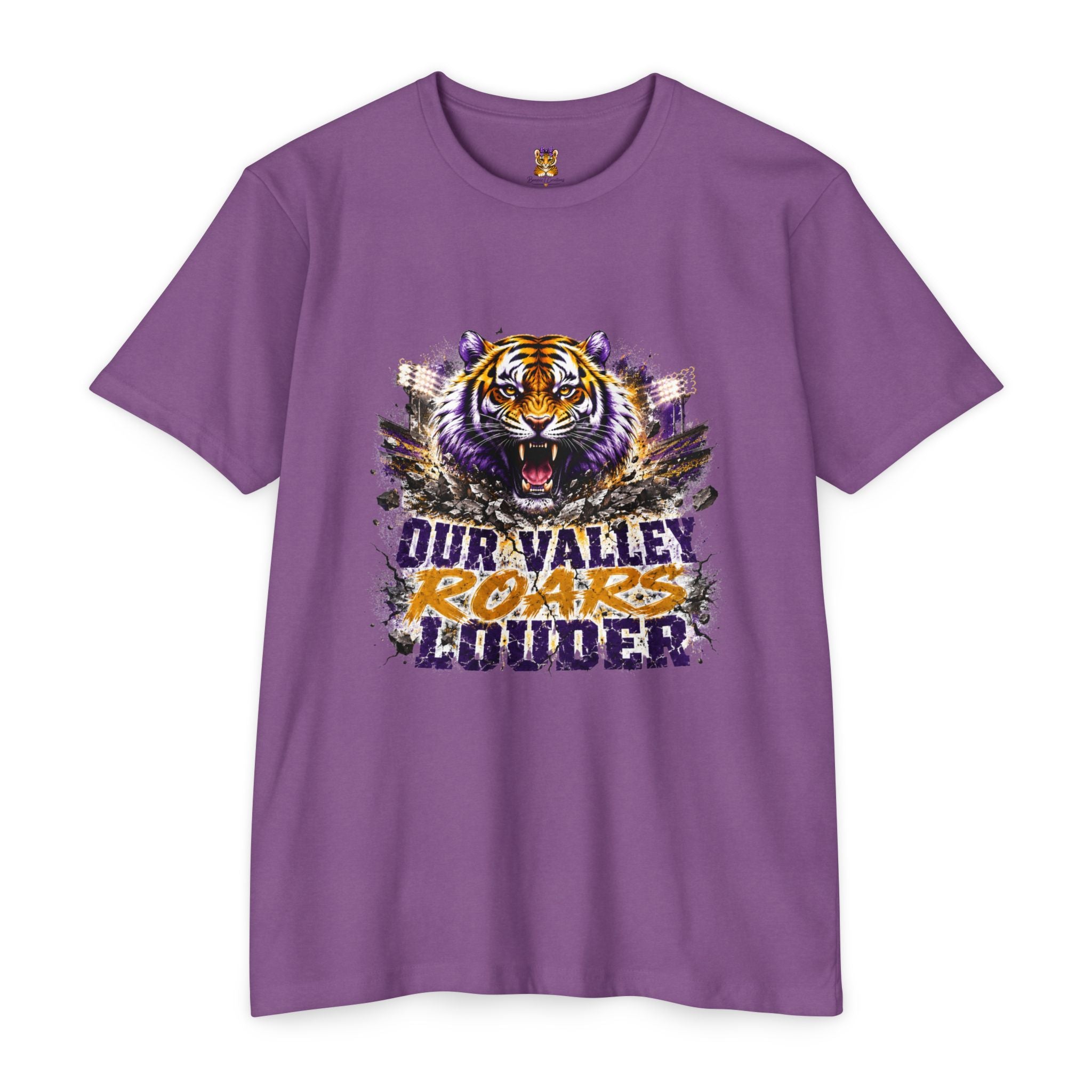 Tiger Roars T-Shirt — "Our Valley Roars Louder" LSU Sports Tee