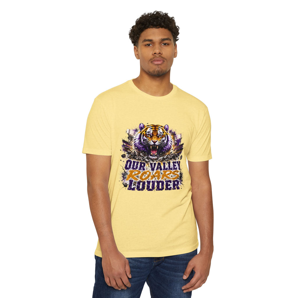 Tiger Roars T-Shirt — "Our Valley Roars Louder" LSU Sports Tee