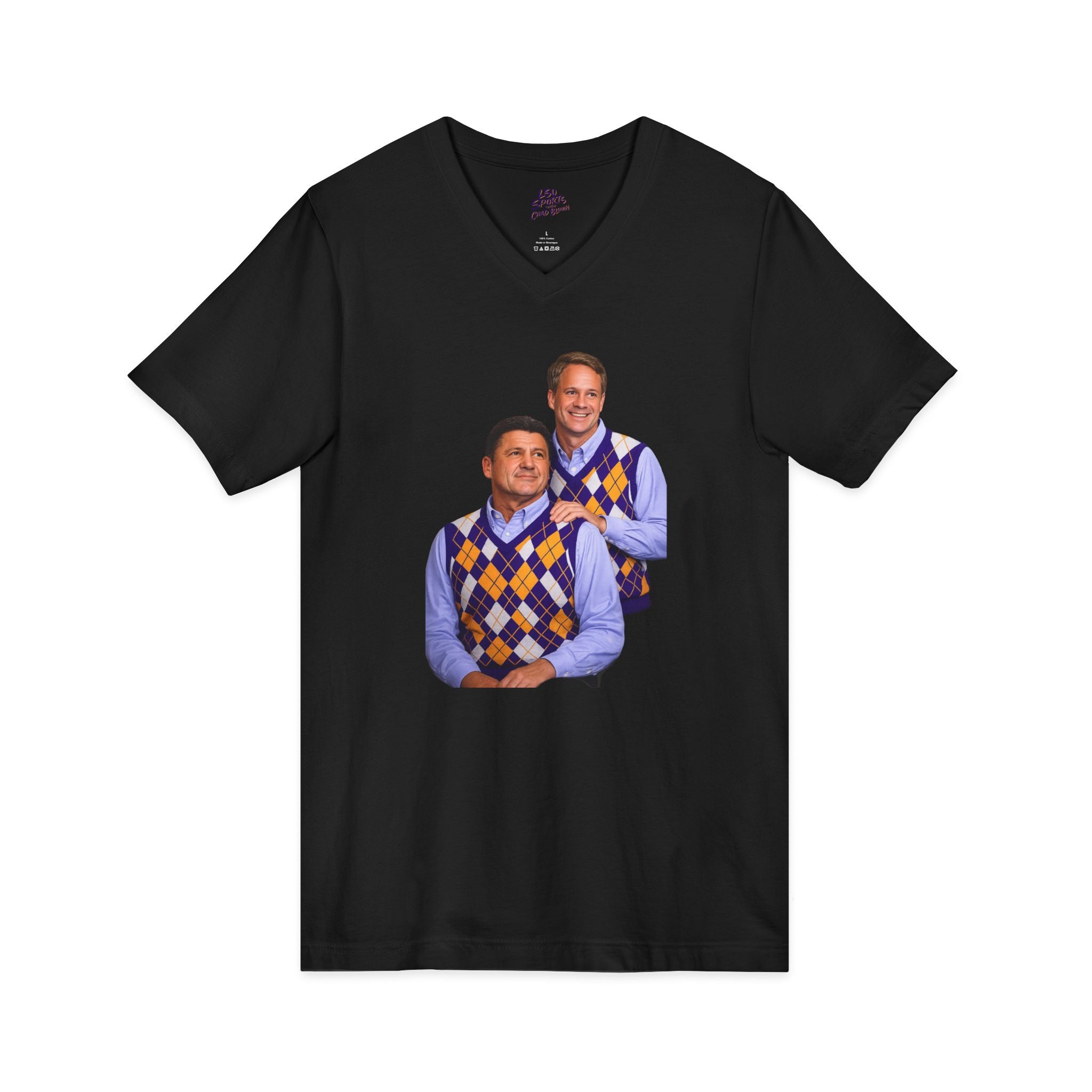 LSU Sports V-Neck Tee — Bayou Brothers Design