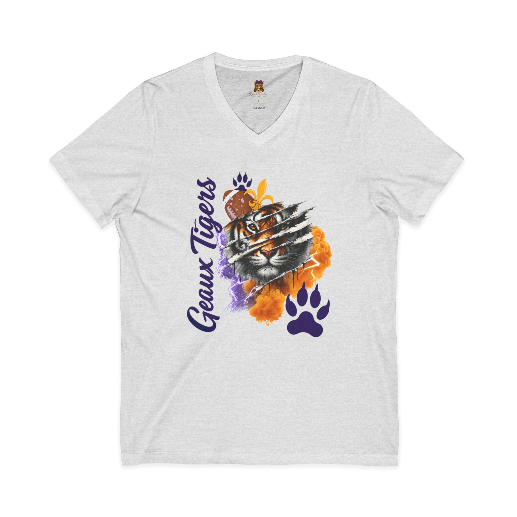 Geaux Tigers Shirt, LSU Inspired Tiger Tee, Comfort Colors Game Day Shirt, Purple Gold Football Shirt, Tiger Fan Gift