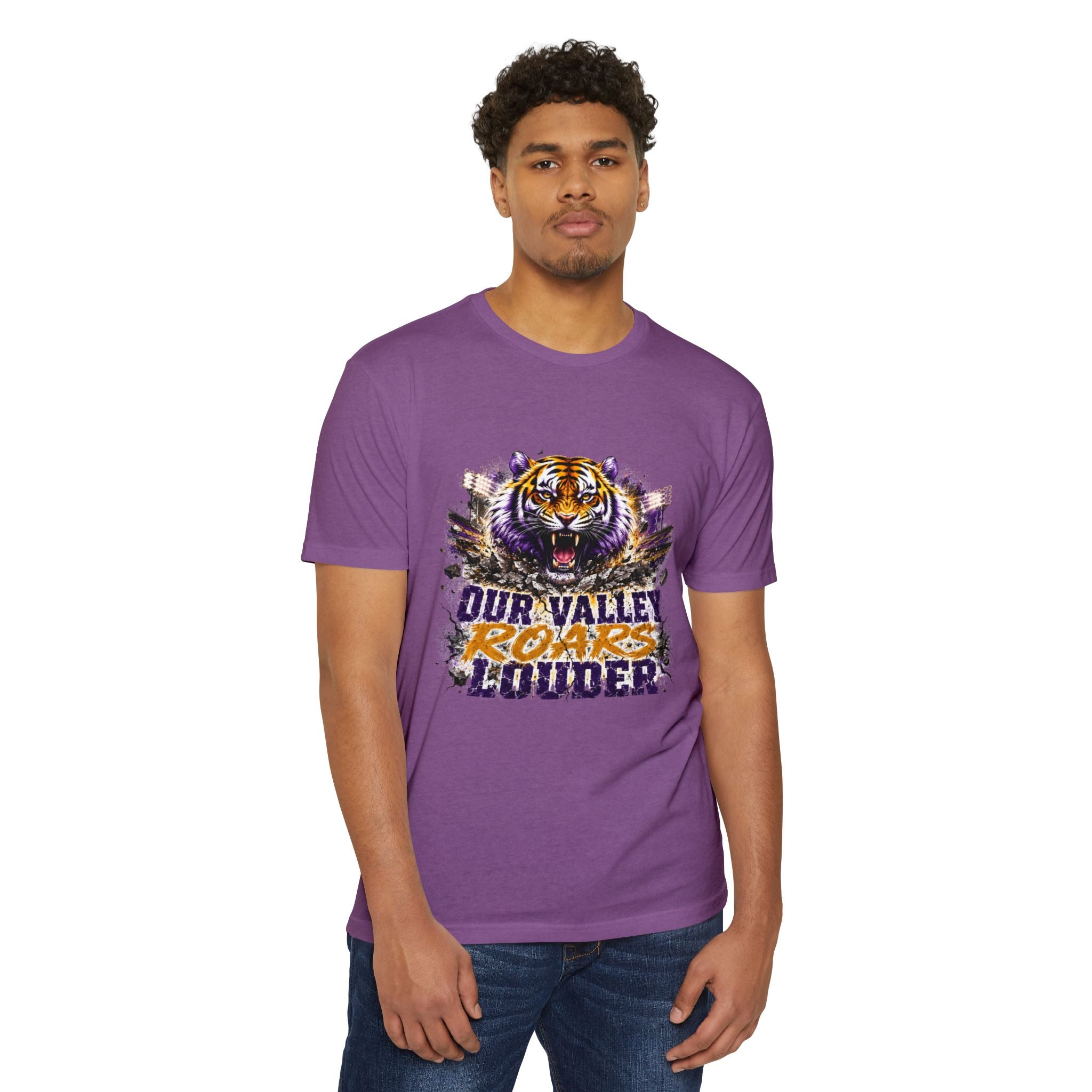 Tiger Roars T-Shirt — "Our Valley Roars Louder" LSU Sports Tee