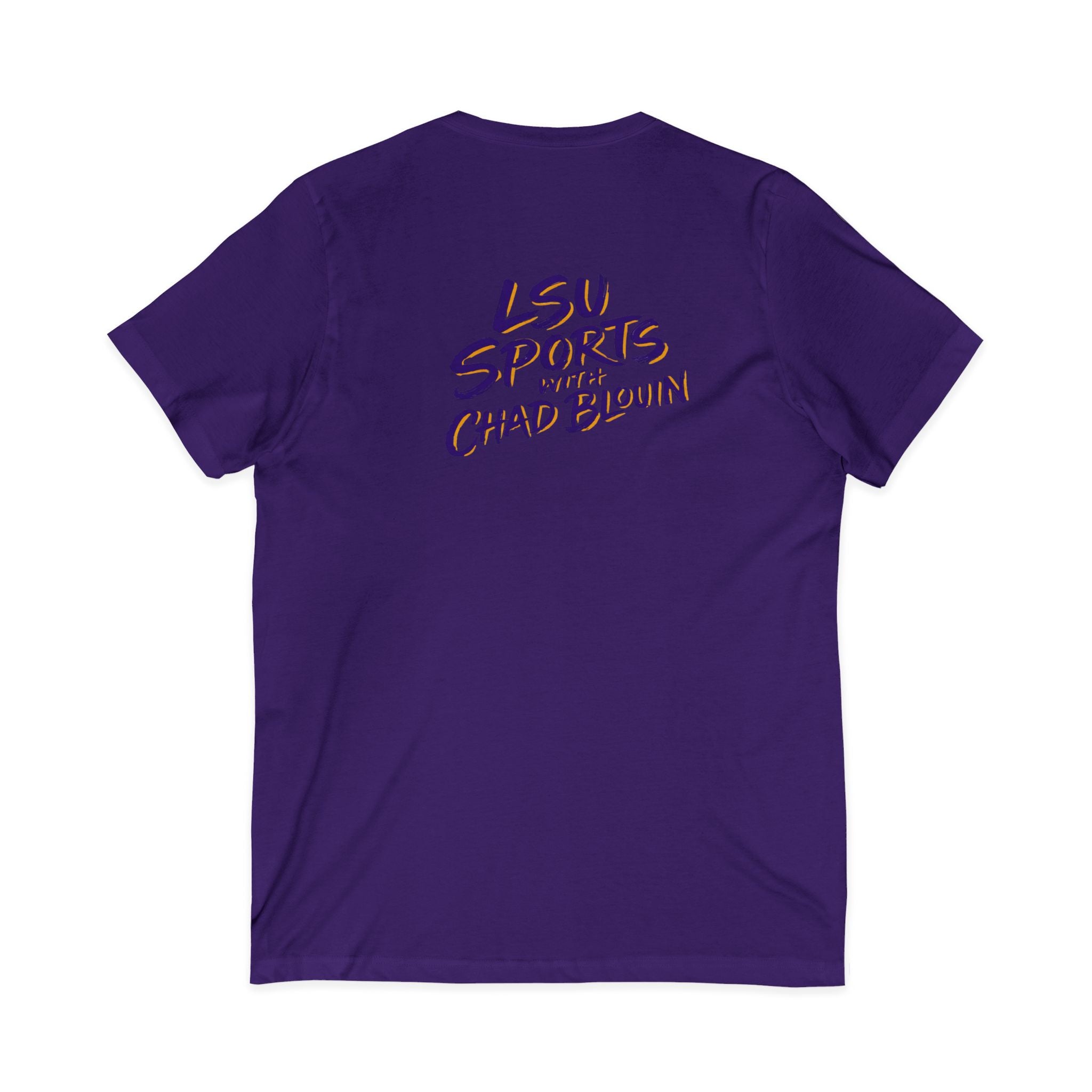 LSU Sports V-Neck Tee — Bayou Brothers Design