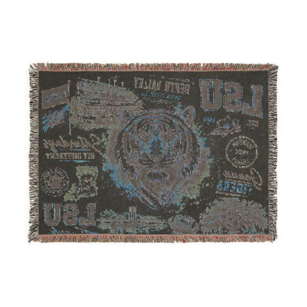 Copy of LSU Tiger Woven Blanket | Collegiate Tiger Throw