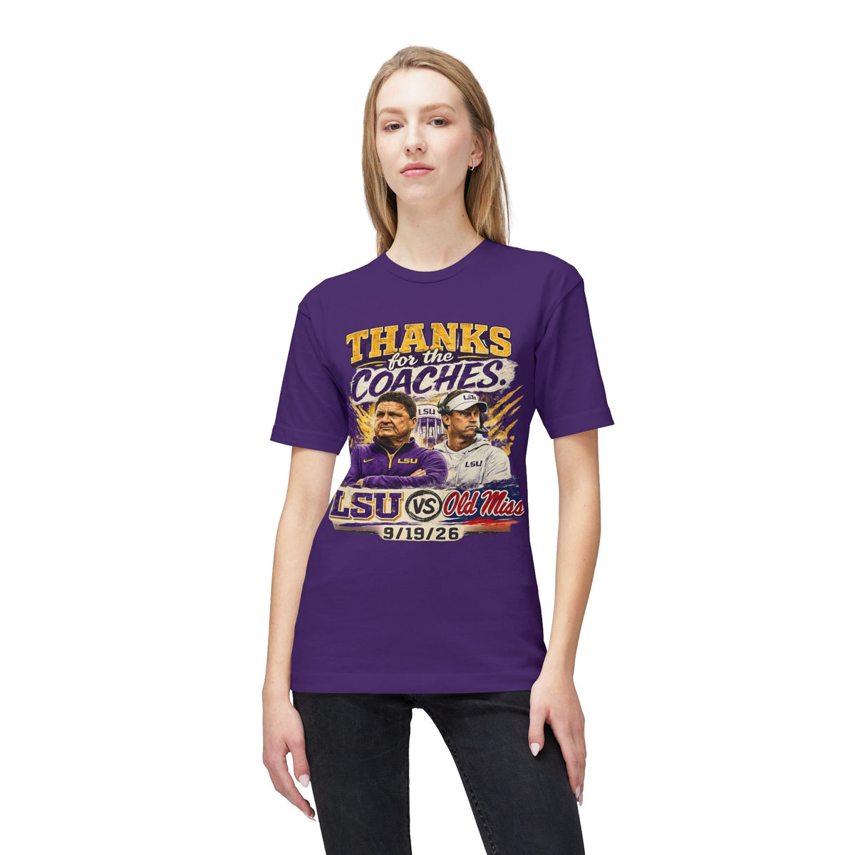 Thanks for the Coaches Shirt, LSU vs Ole Miss 2026 Shirt, College Football Rivalry Tee, Gameday Shirt