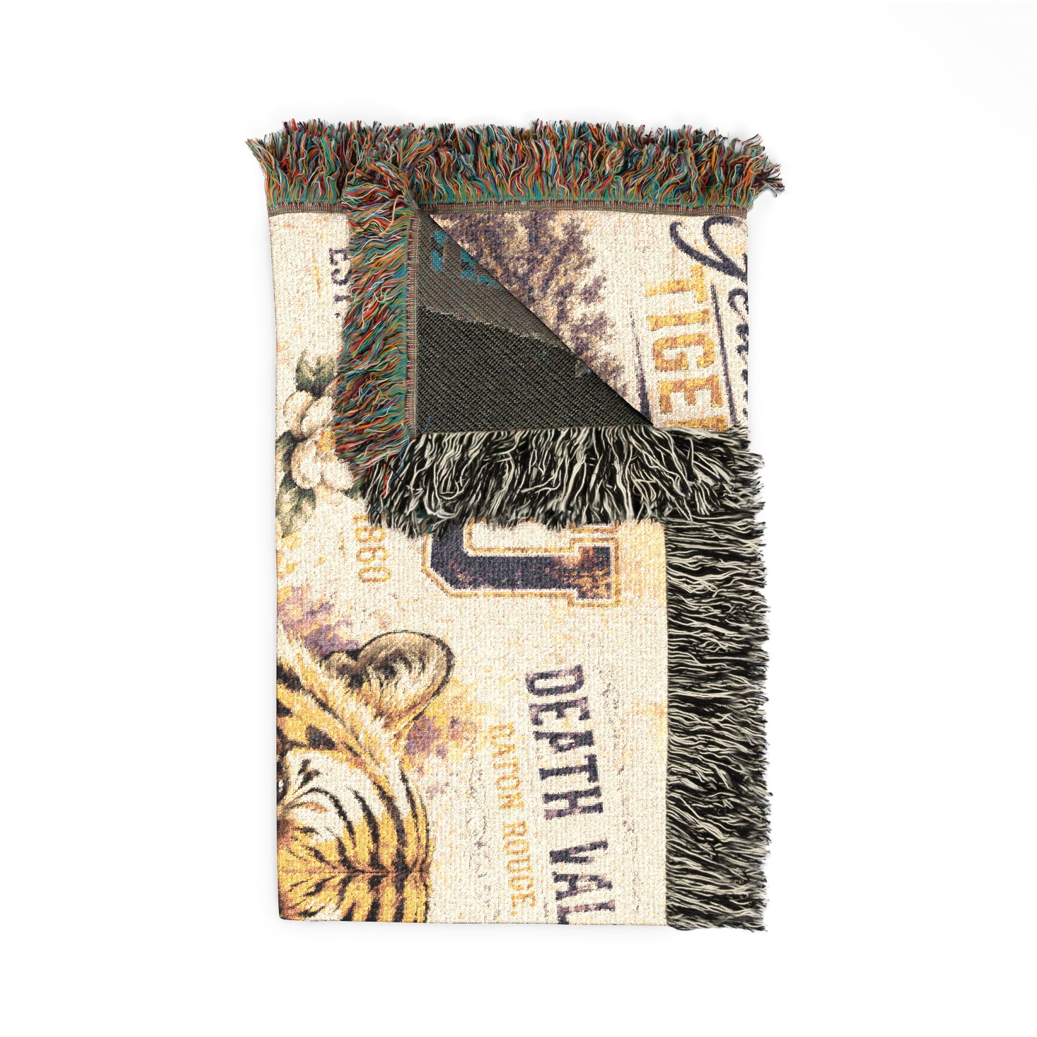 Copy of LSU Tiger Woven Blanket | Collegiate Tiger Throw